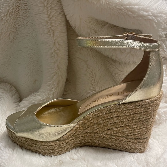 Women's Stuart Weitzman Nudistcurve Espadrille Wedges - Picture 4 of 6